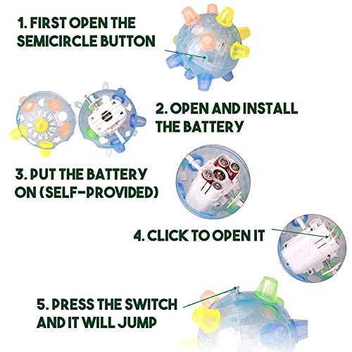 Arinda Jumping Activation Ball features bright LEDs that capture attention during dim sessions