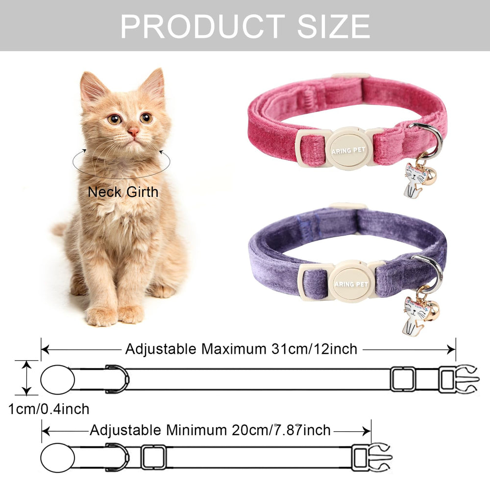 Aring Pet easy-clean velvet collar that cleans with gentle hand wash.