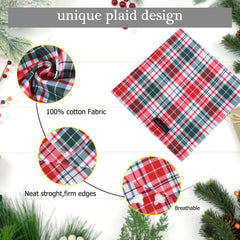 Aring Pet Christmas bandana in green on a dog for holiday styling