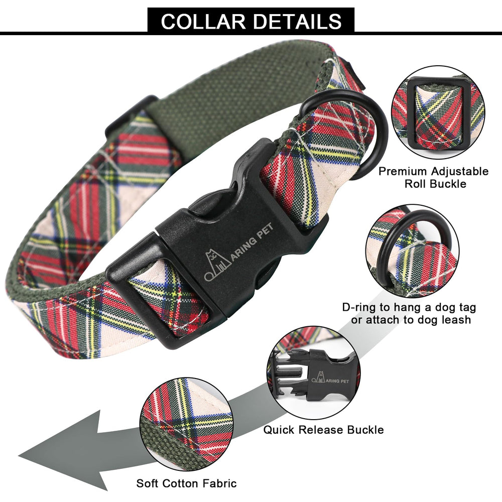Aring Pet dog collar closeup shows sturdy D-ring for tags and leash.