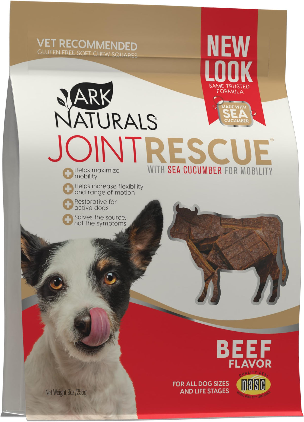 ARK NATURALS Joint Rescue beef sticks image showcasing dog-friendly chews for joint comfort.