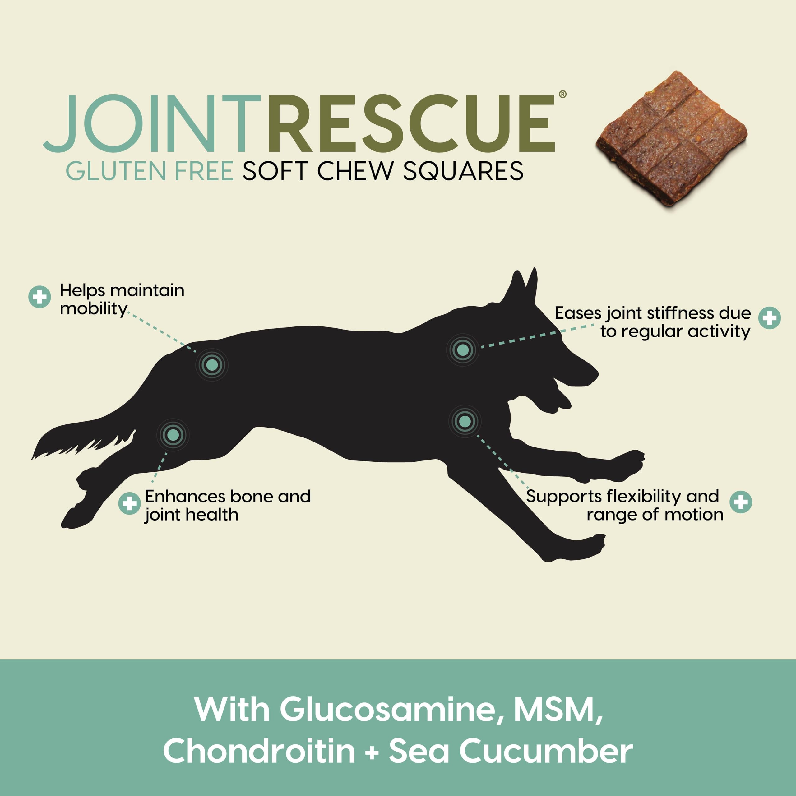 Ark Naturals Sea Mobility Joint Rescue chew close-up in Lamb flavor for daily activity.