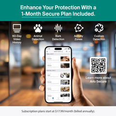 Arlo Essential motion tracking follows activity across the room for proactive awareness.