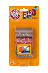 Arm & Hammer litter bag refill with odor control for easy waste cleanup.