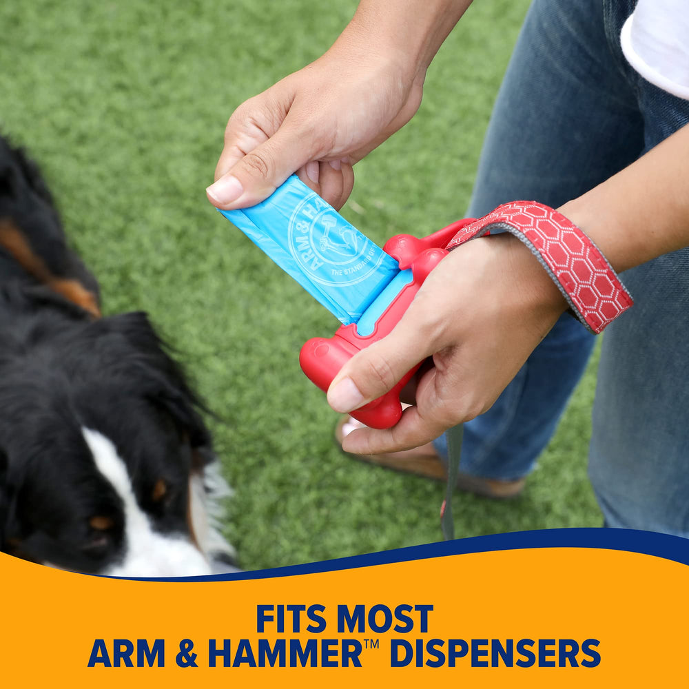 Arm & Hammer blue packaging highlighting durable odor-control bags