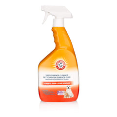 Arm and Hammer PET Fresh Stain Remover spray bottle neutralizes odors and stains on hard surfaces.