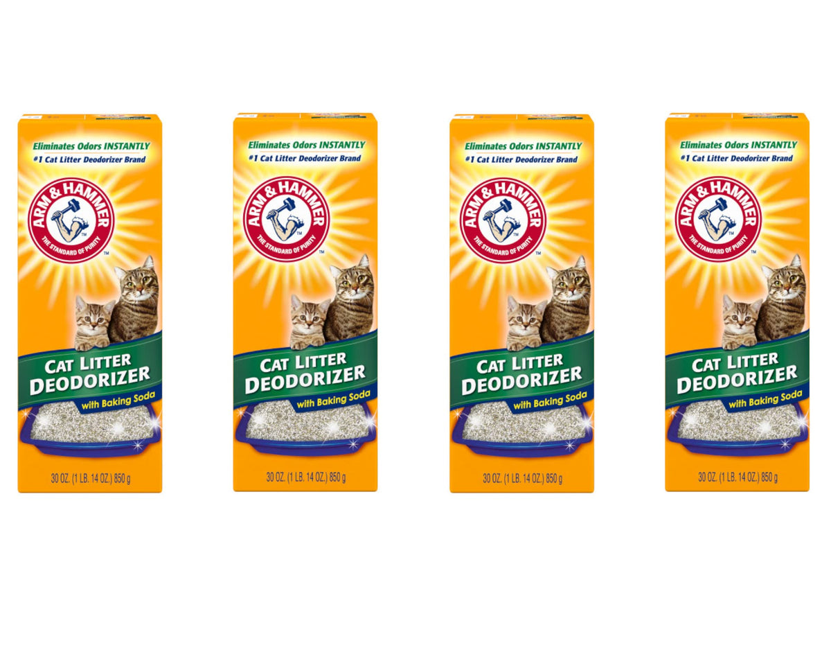 ARM & HAMMER Cat Litter Deodorizer 30oz pack front for long-lasting odor control.
