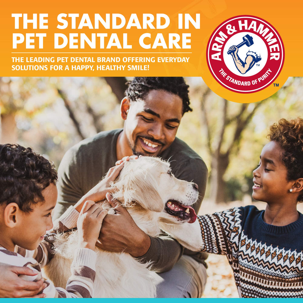 Arm & Hammer dog oral care spray promotes a brighter smile.