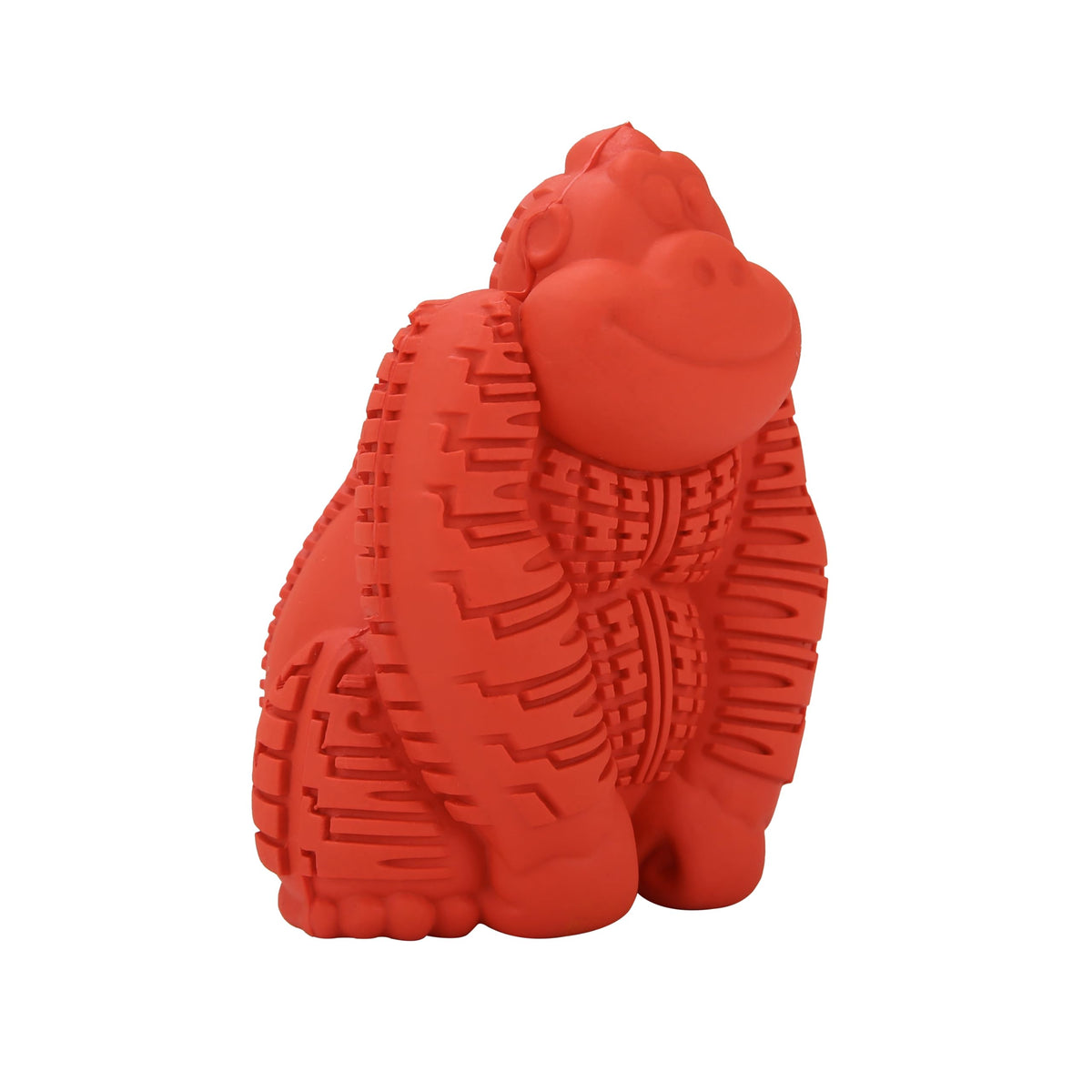 Arm & Hammer Super Treadz Mini Gorilla toy front view shows a durable dental chew for small dogs.