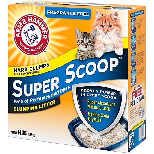 Arm & Hammer Super Scoop litter rock-solid clumps enable easy removal
