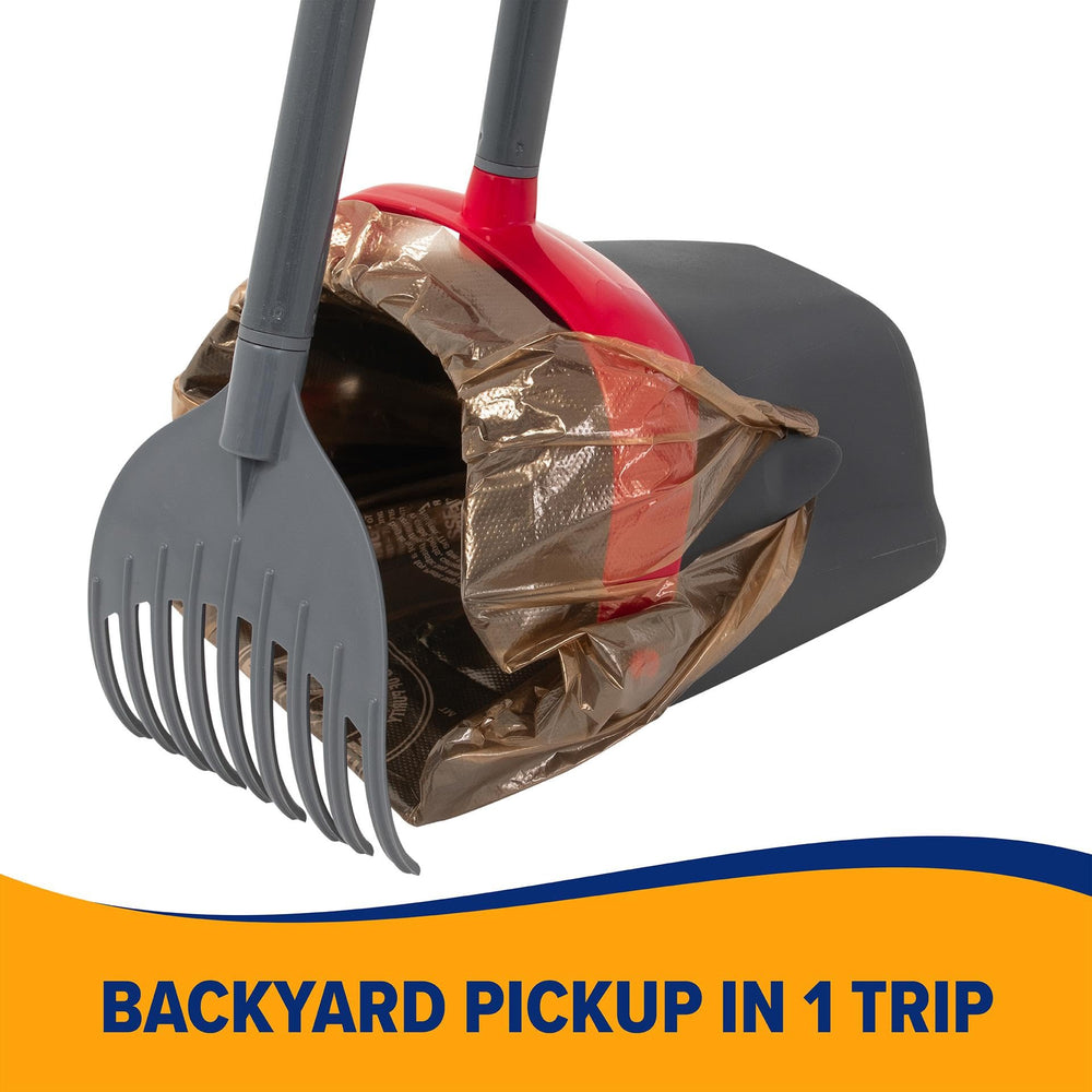 Arm & Hammer Swivel Bin XL extendable handle simplifies reach for users.