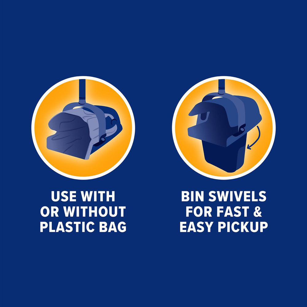 Arm & Hammer Swivel Bin XL large-capacity bin minimizes trips to trash.