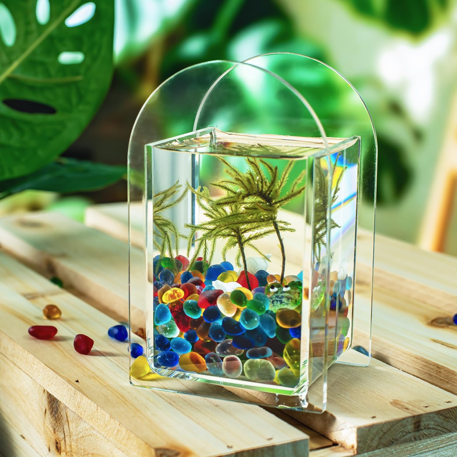 Armas kodu Sea Glass Stones DIY landscaping accents add color and texture.