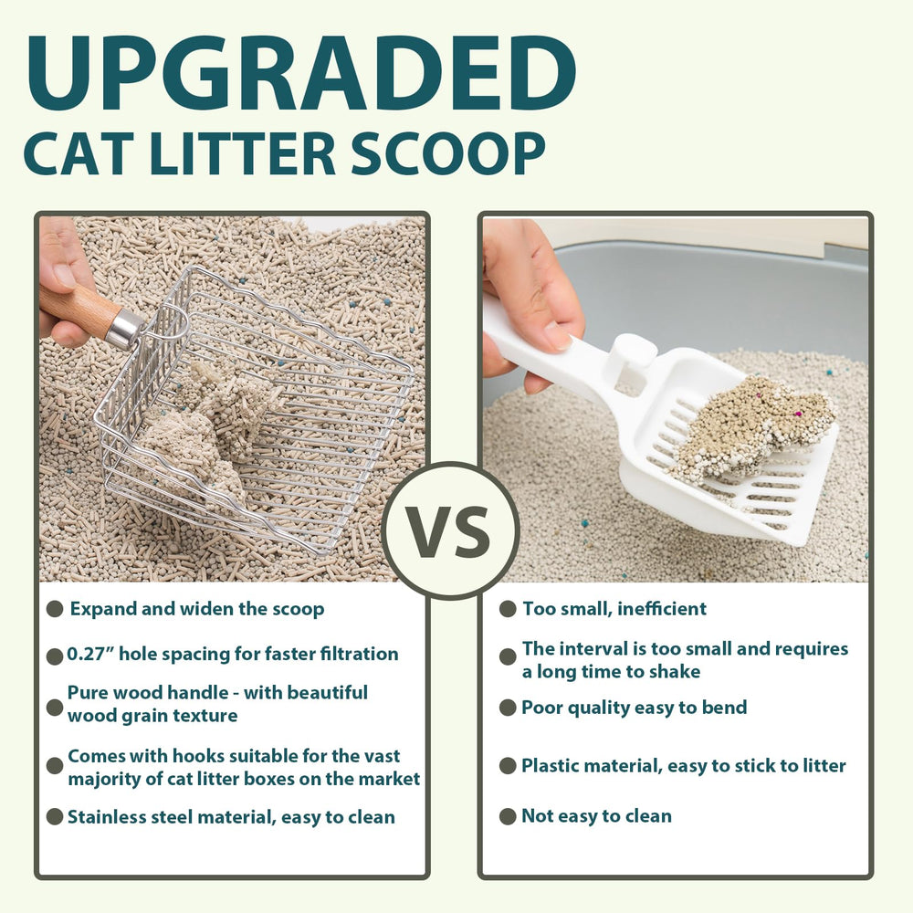 ARMLULU cat litter scoop compatible with all litter types