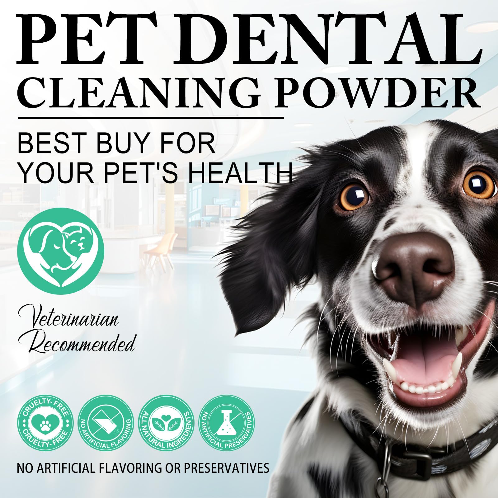 ARMOYA teeth health graphic communicates gum support and tartar reduction potential.