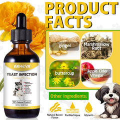 ARMOYA dog-ear infection treatment bottle close-up – supports comfortable ears for everyday life