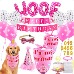 AROIC dog birthday bandana in soft fabric for comfortable party photos