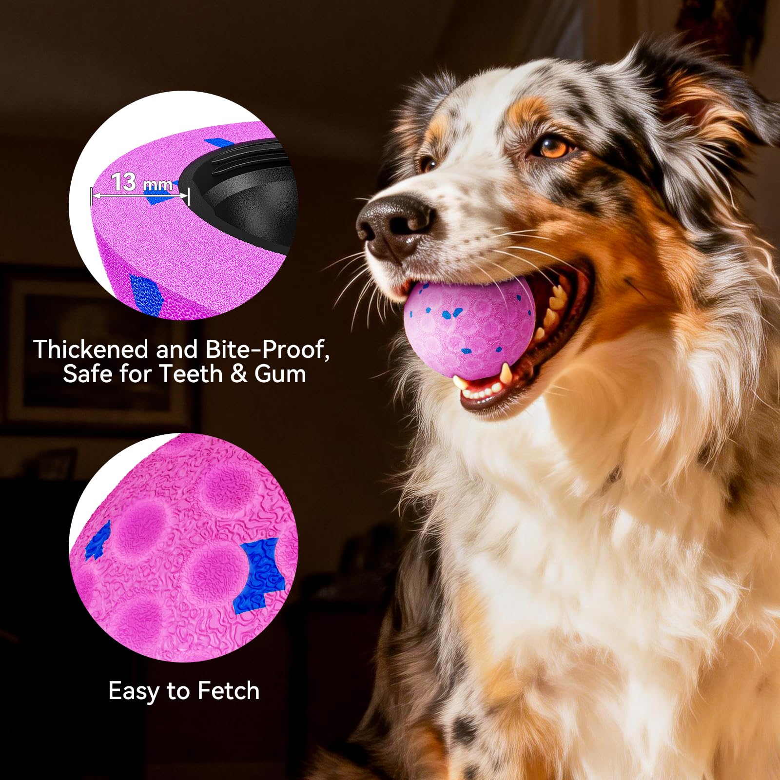AronYada smart interactive dog ball rolling play demonstrates steady-roll mode for calm, supervised sessions.