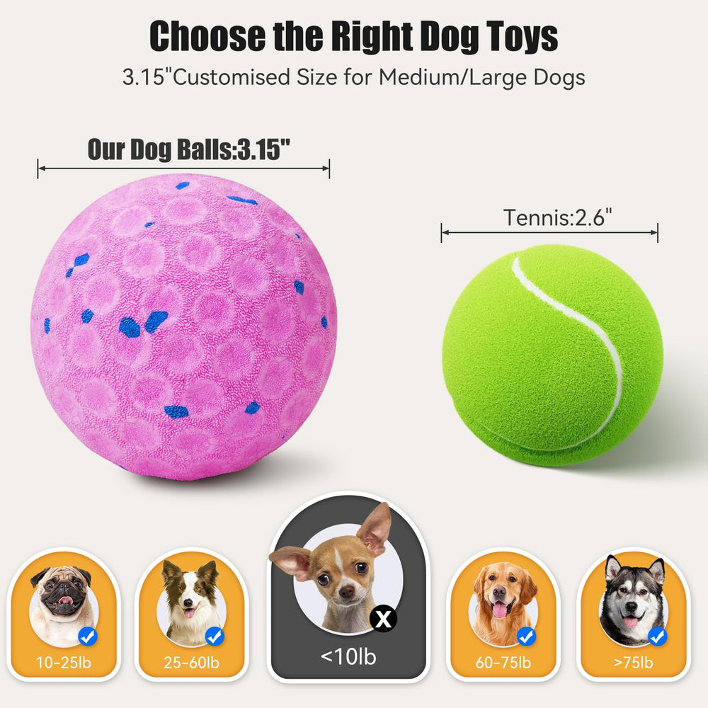 AronYada smart interactive dog ball yellow-crazy-bounce in action for high-energy dogs and playful chase.