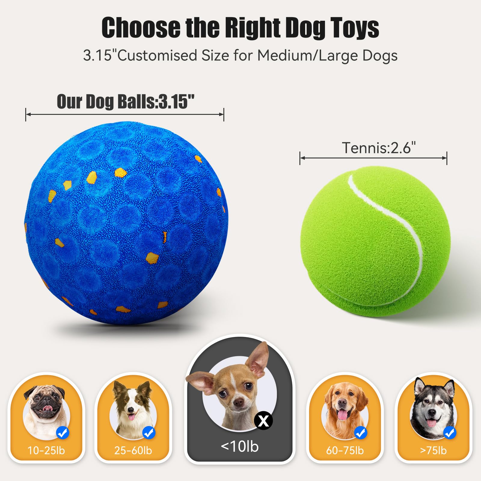 AronYada IP54-waterproof dog ball ready for outdoor adventures.