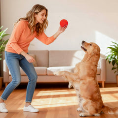 AronYada dog ball in durable E-TPU material for aggressive chewers and easy rinse-clean.