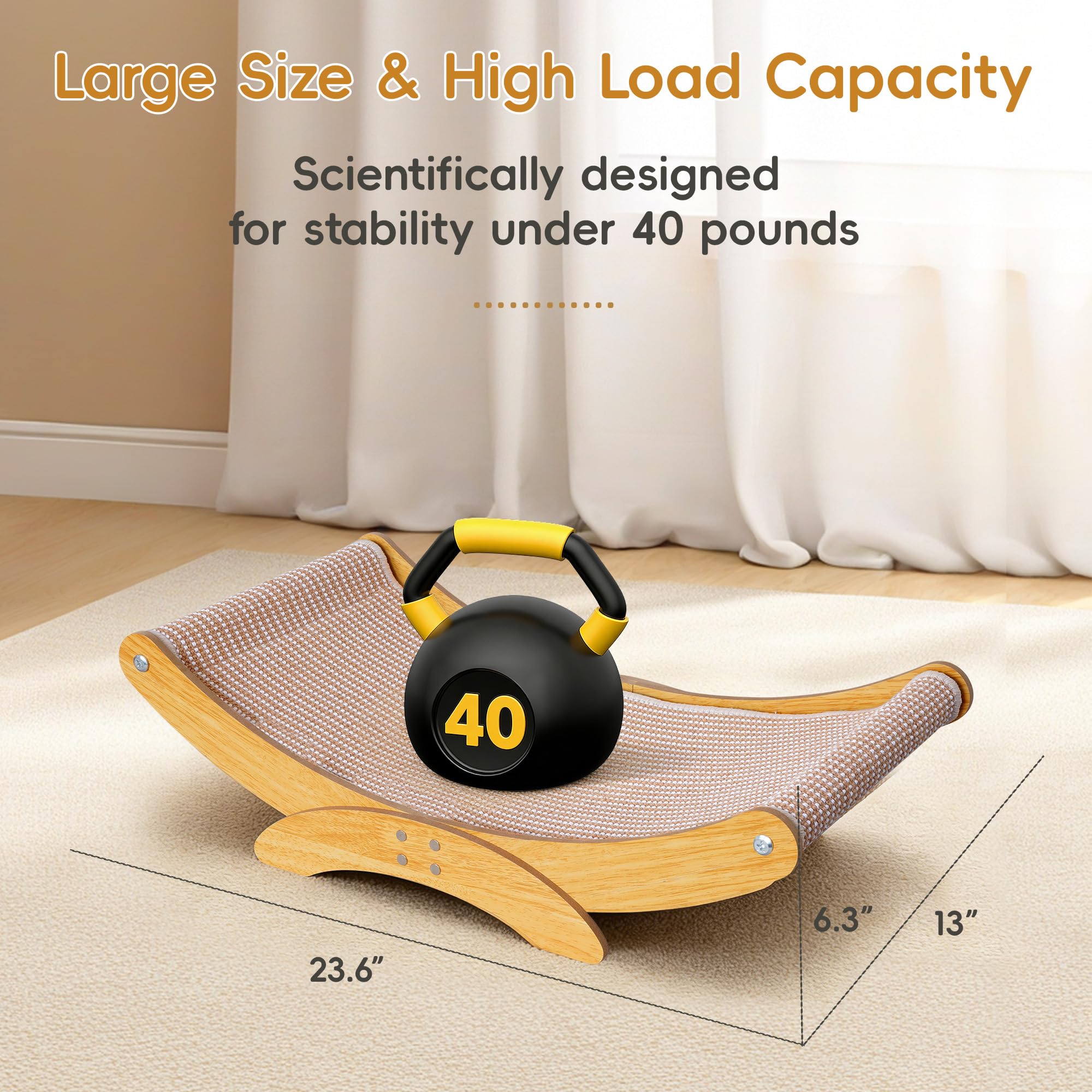 AROPEME cat scratcher bed highlights raised lookout perch for curiosity and enrichment.