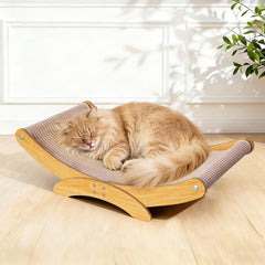 AROPEME cat scratcher bed with natural sisal surface for healthy claws and furniture protection.