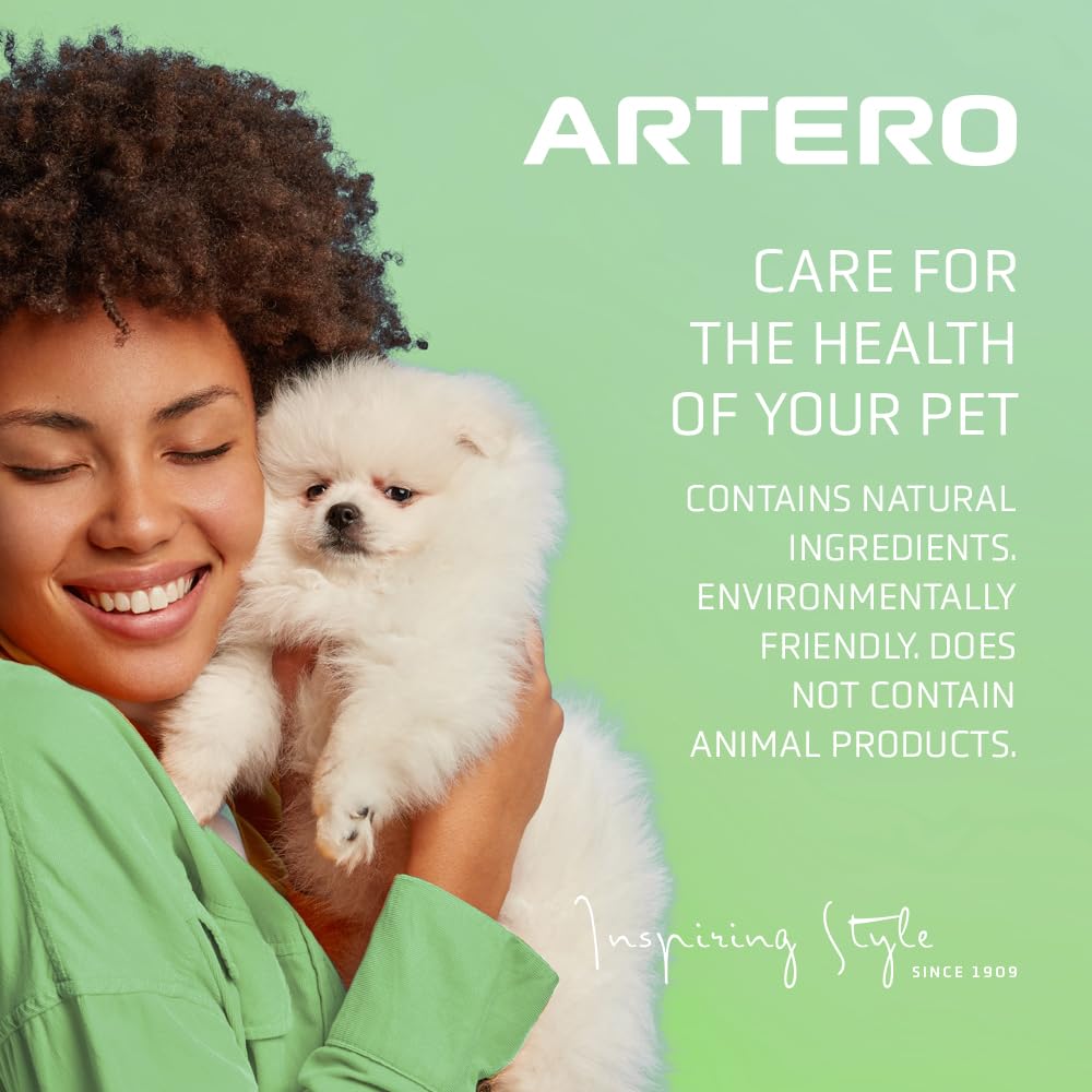 Artero Mix soft-shine-finish captures immediate softness and gloss on coat.