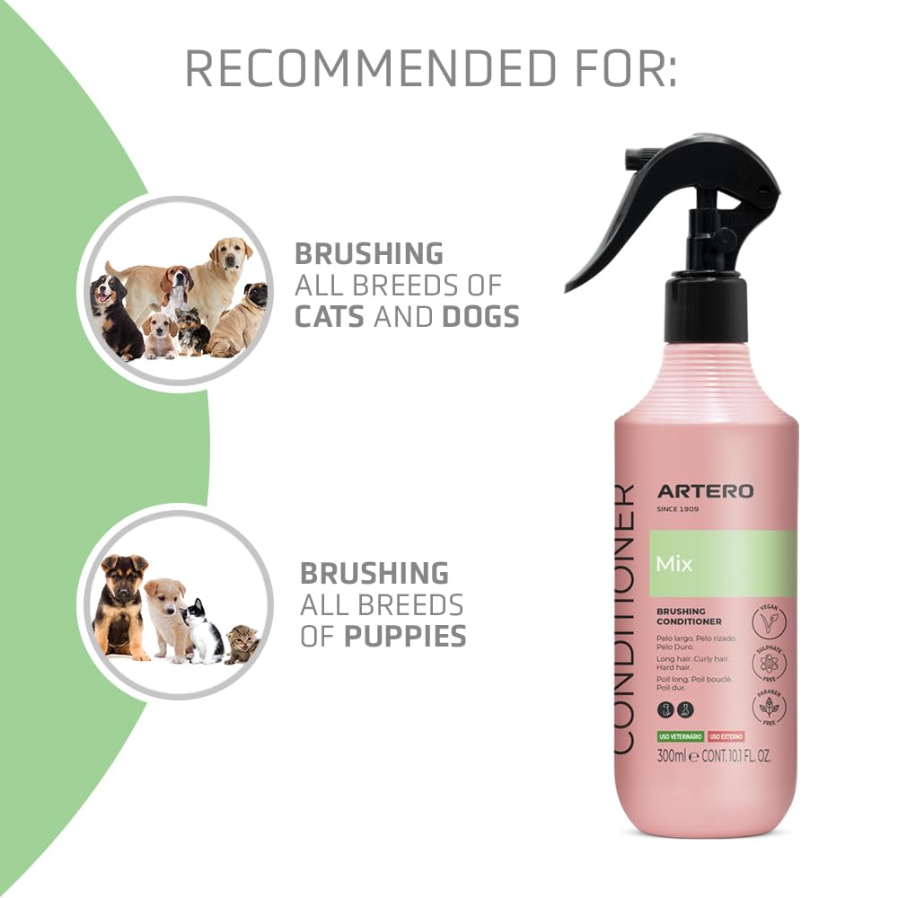 Artero Mix wet coat spray-use illustrates quick prep without rinsing.