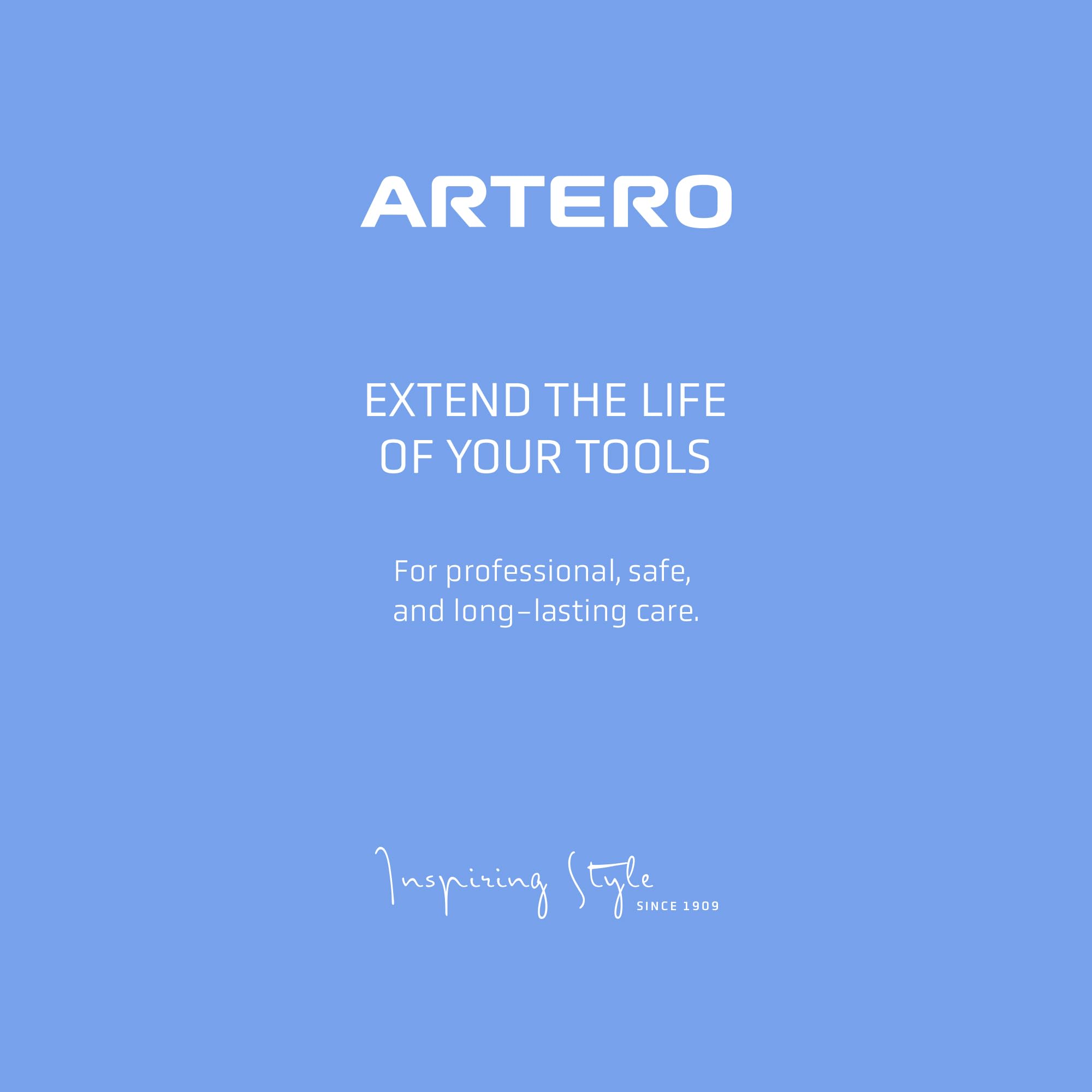 Artero Oil Fresh aluminum container protects tools and packaging.