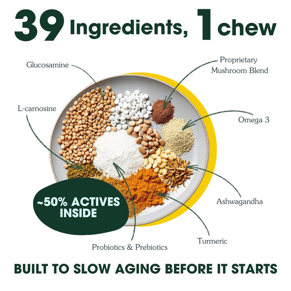 Arterra Longevity hip joint blend ingredients including glucosamine