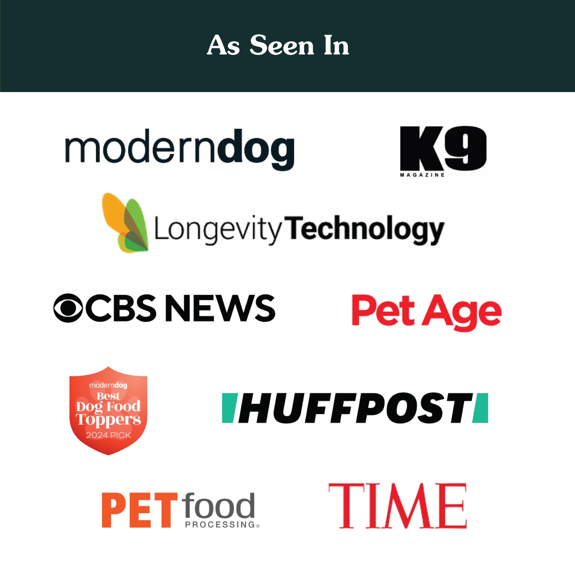 Arterra Senior Dog Powder closeup of 63 ingredients signals a complete formula.