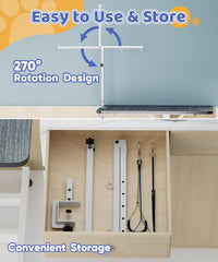 Artibear adjustable direction arms fit various table setups for comfortable grooming sessions.