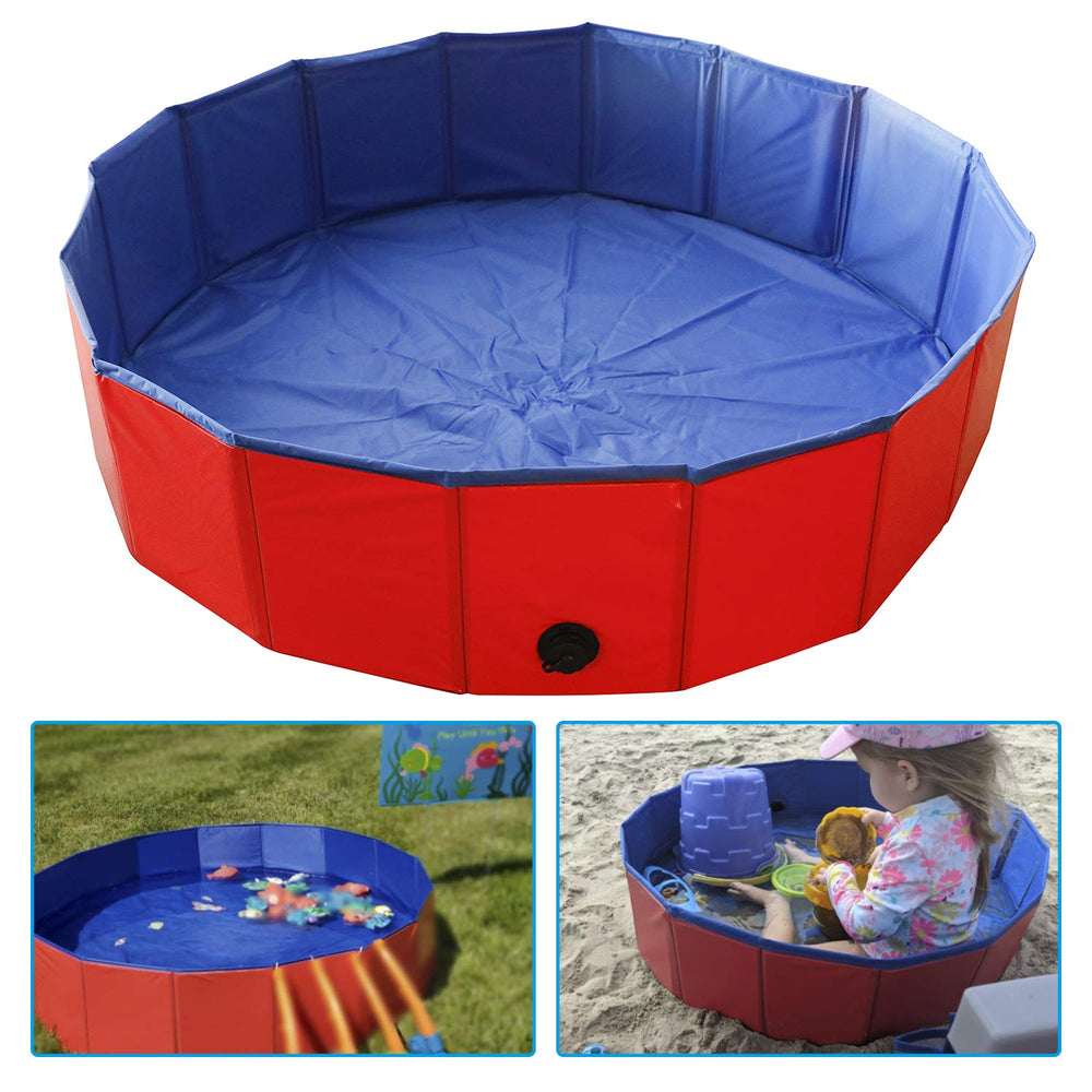 Artilife foldable dog pool packaged view displays complete product packaging.