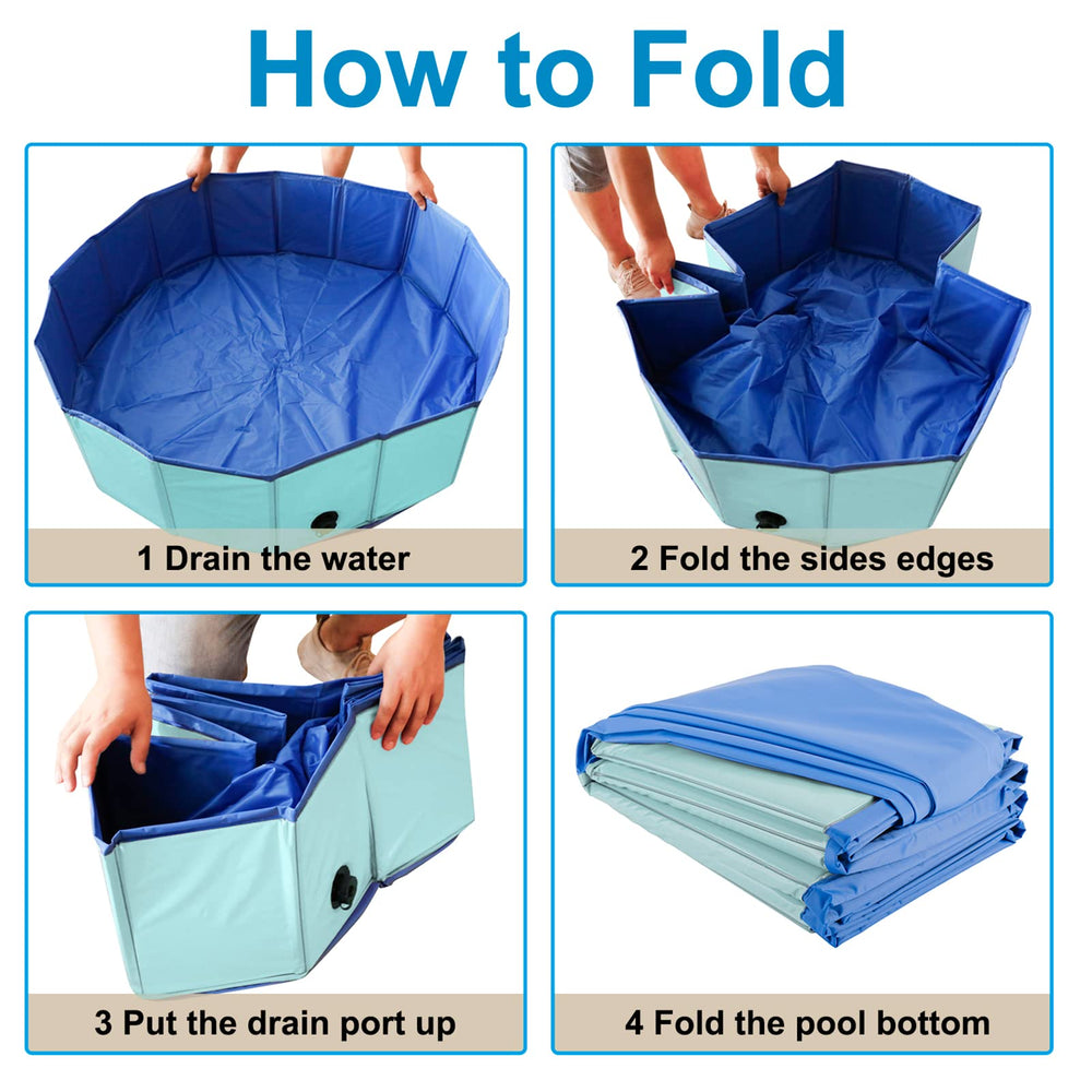Artilife whelping box blue drain-port feature supports quick water removal