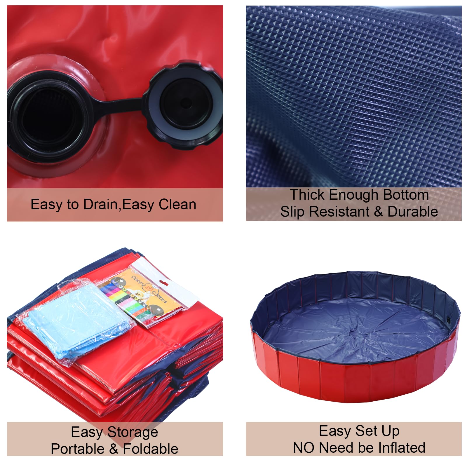 Artilife whelping box pool dogs-bathing shows versatile use for bathing.