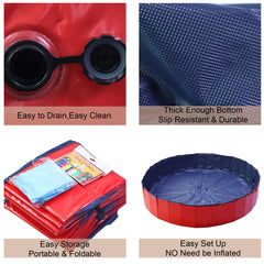 Artilife whelping box pool dogs-bathing shows versatile use for bathing.