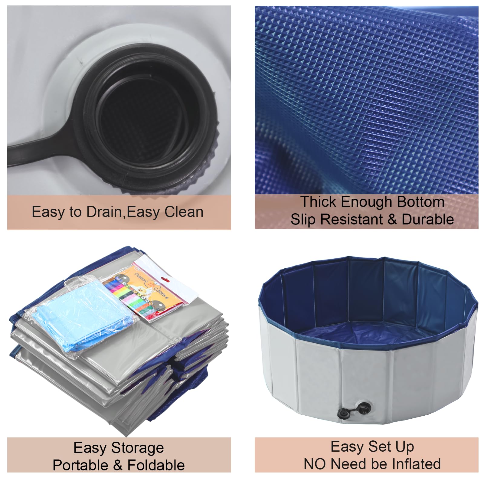 Artilife whelping box pool-easy-clean enables fast cleanup after sessions.