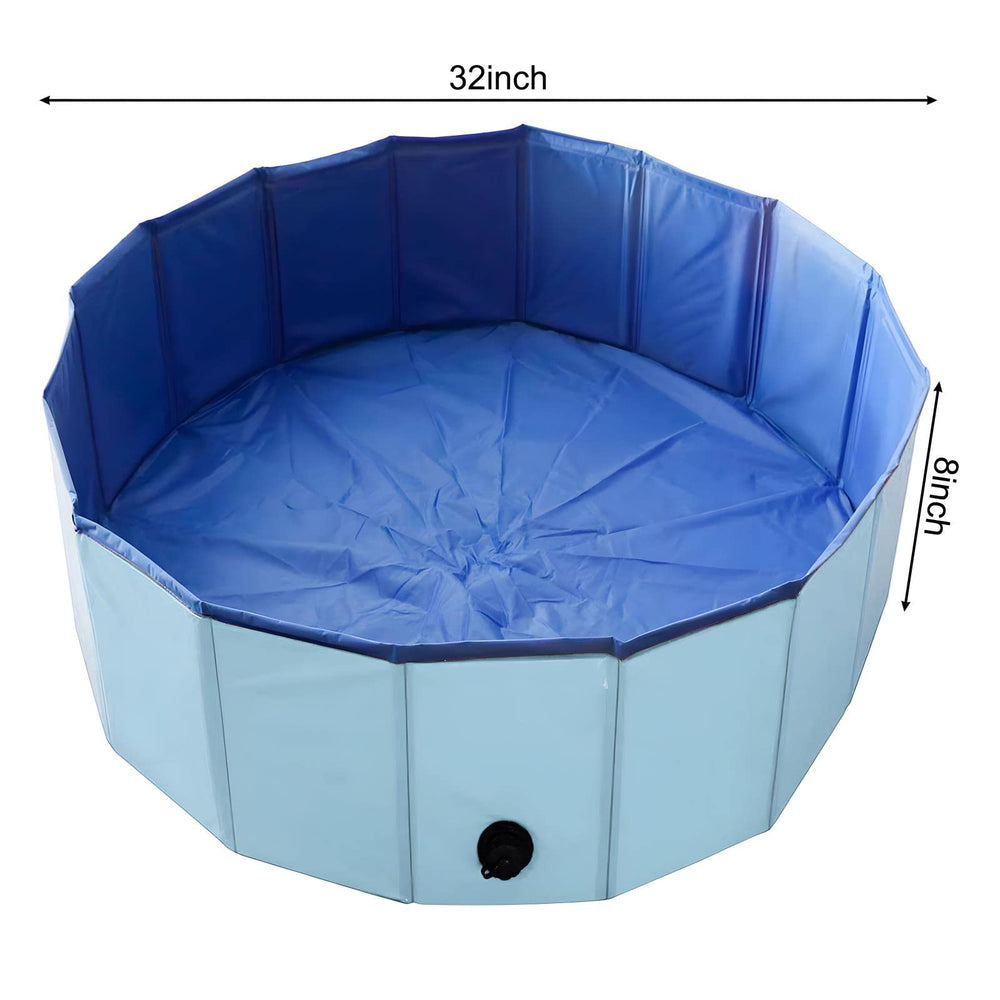 Artilife whelping pool blue foldable for travel and storage