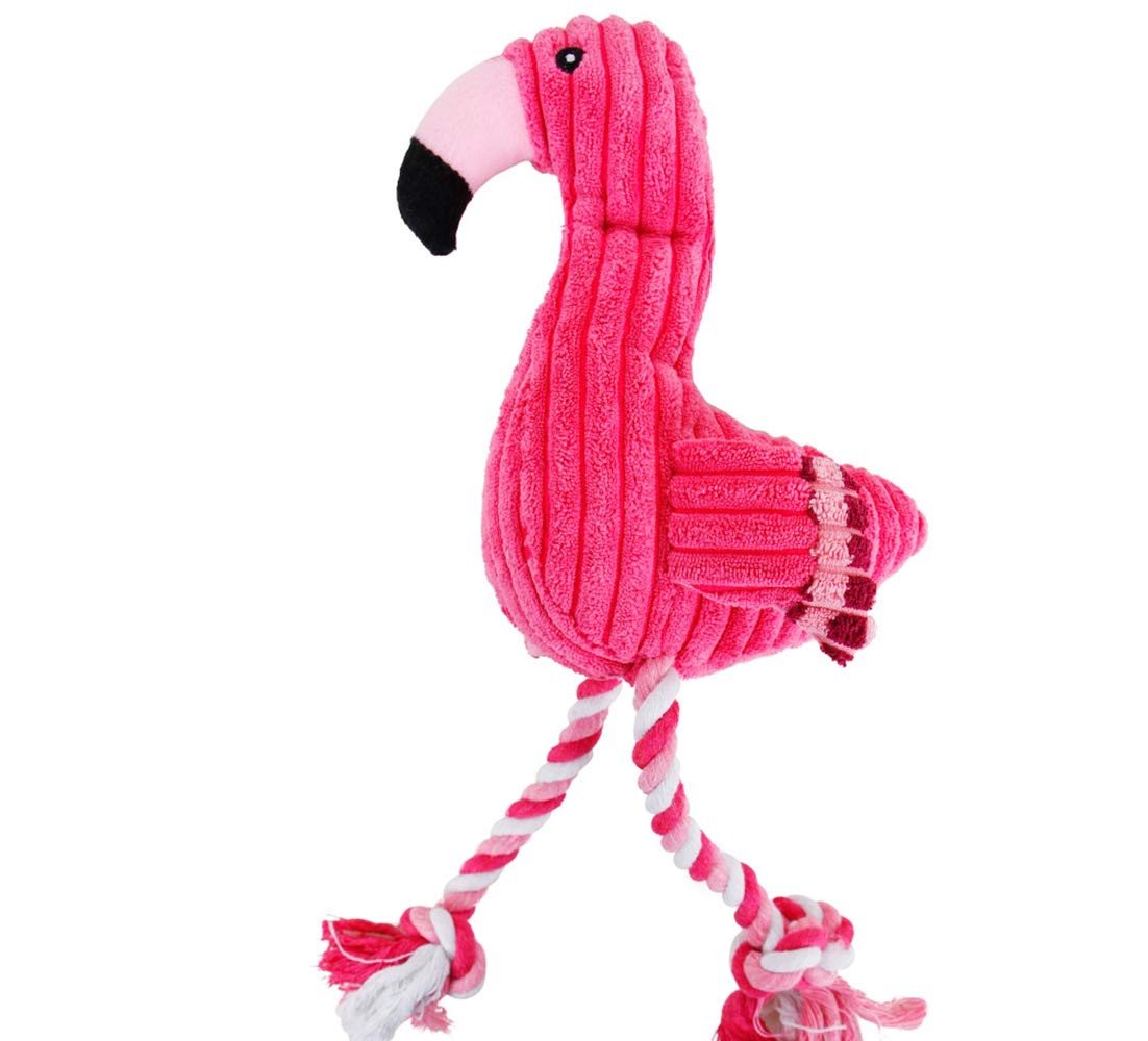 Artinova flamingo plush close-up showing soft fabric for cuddly play.