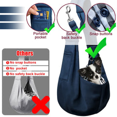 Artisome pet sling straps showcasing wide shoulder design for comfortable hours.