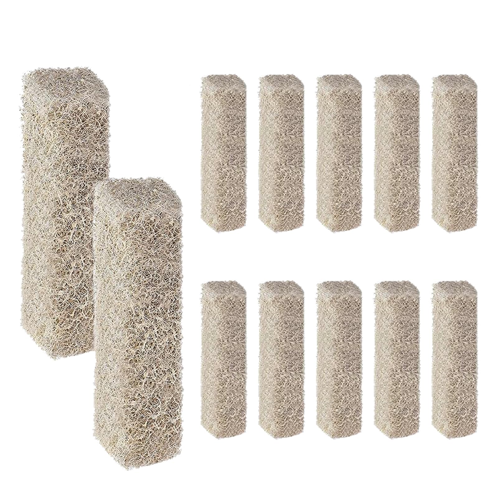 ARTJIANG 12-pack ammonia reducer filter pads for reliable aquarium filtration.