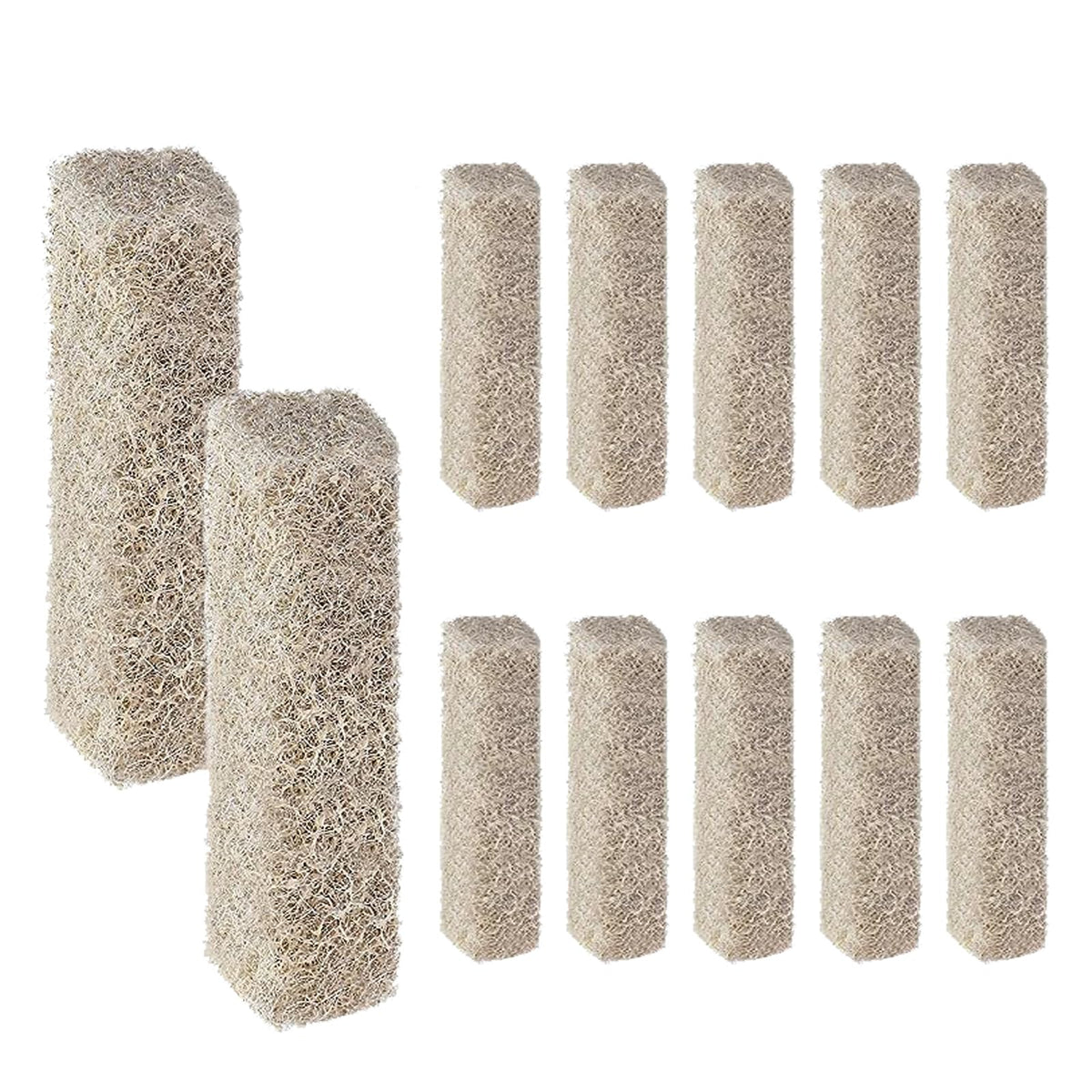 ARTJIANG 12-pack ammonia reducer filter pads for reliable aquarium filtration.