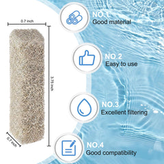 ARTJIANG ammonia reducer pad for Aqueon QuietFlow compatibility improves water clarity.