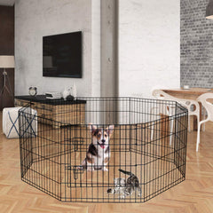 Artmalle Puppy Playpen foldable design with tool-free setup for indoor or outdoor confinement.