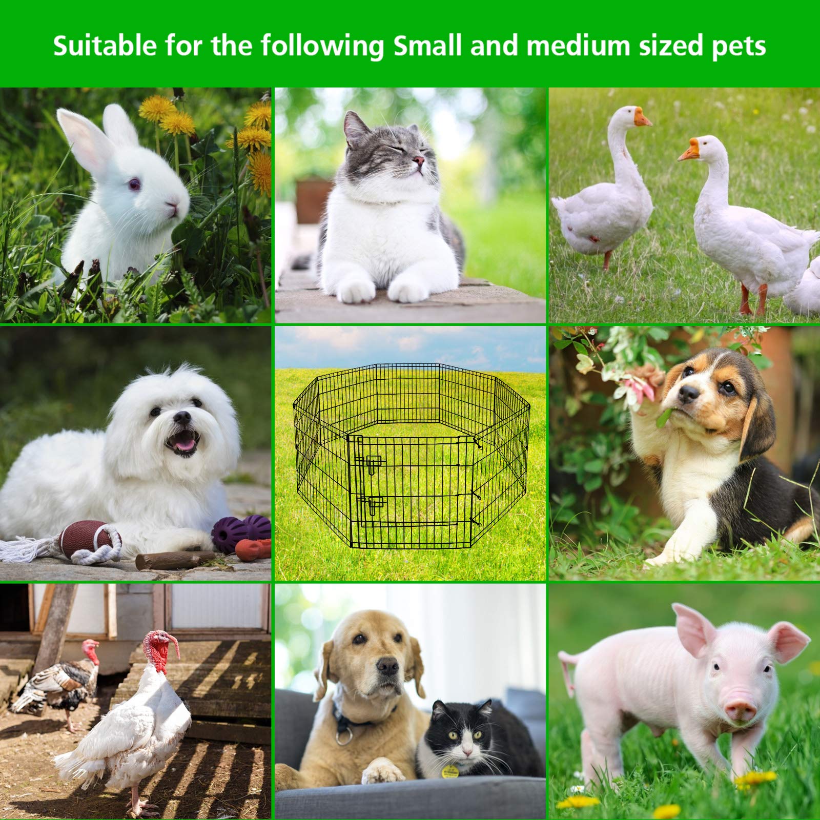 Artmalle Puppy Playpen multi-shape configuration offers versatile placement options.
