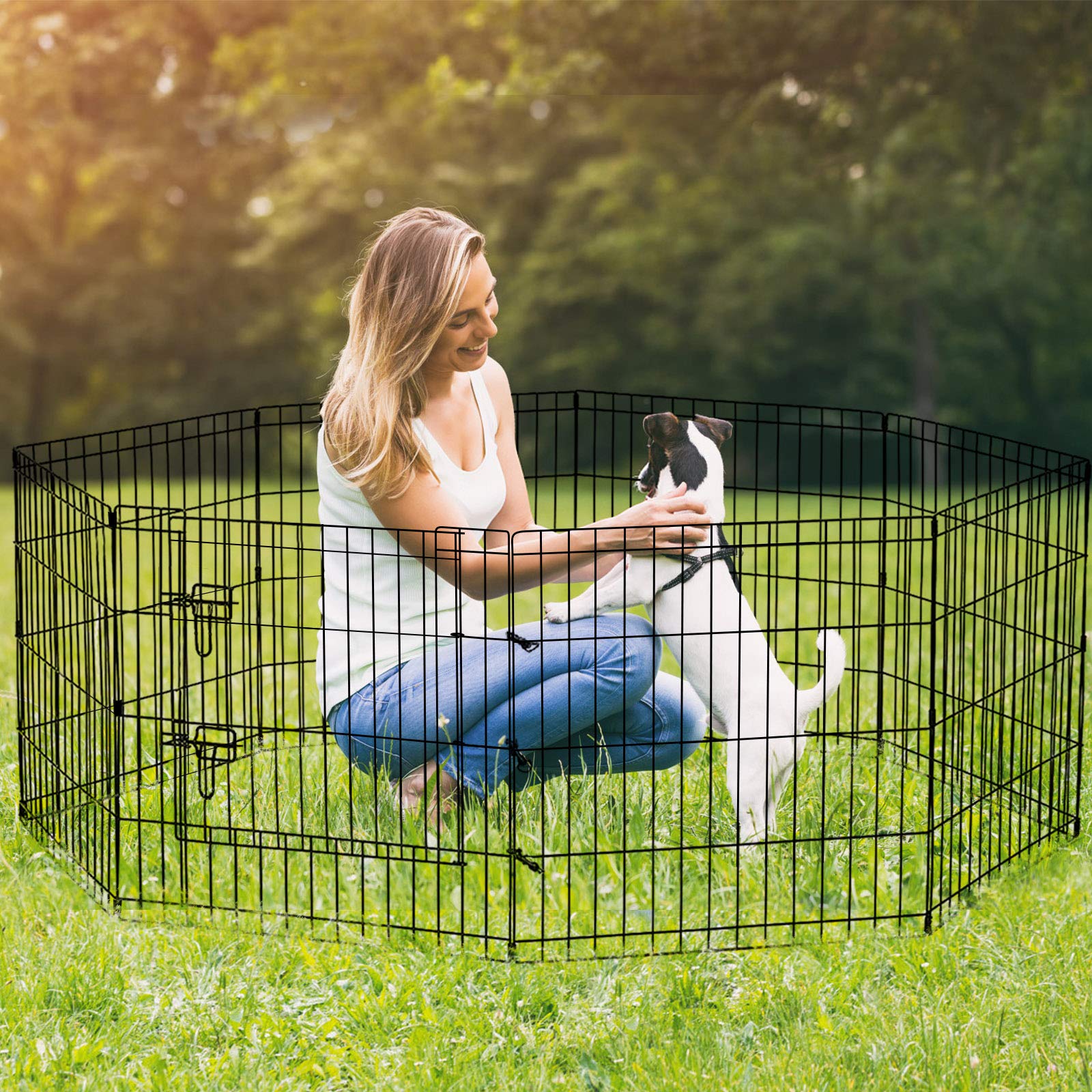 Artmalle Puppy Playpen suitable for dogs, cats, rabbits, and other small pets.