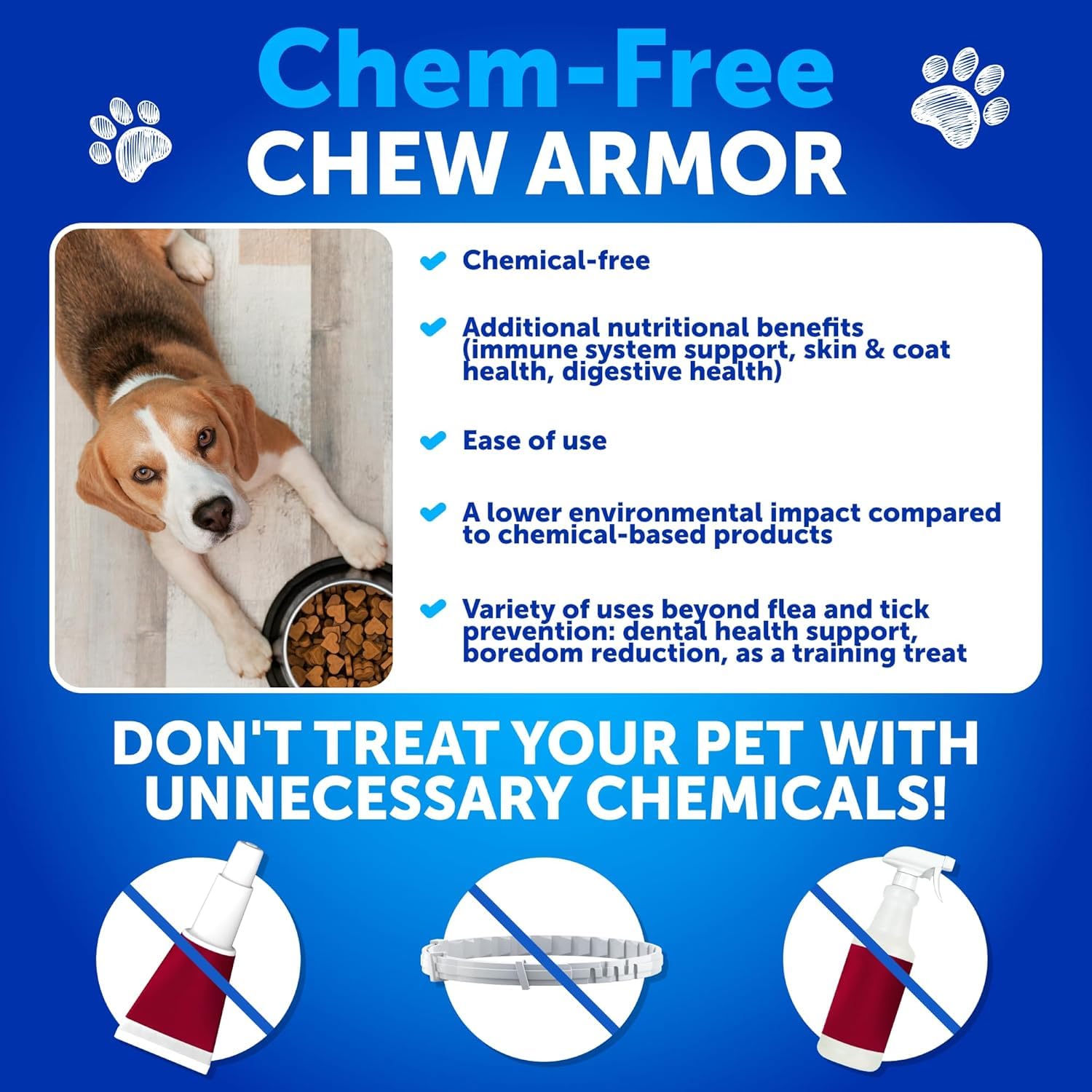 Artullano dog mouth with duck-flavored chews, easy daily administration