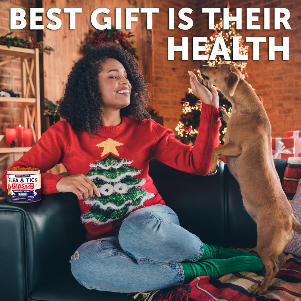 Artullano flea tick chews offer mess-free use for outdoor adventures.