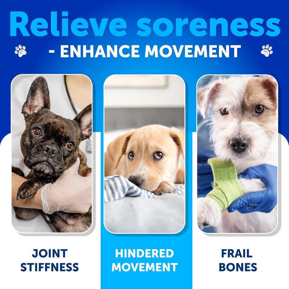 Artullano Glucosamine for Dogs packaging highlights natural ingredients for canine mobility.